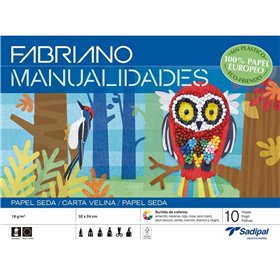 Silk paper Sadipal Multicolour 32 x 24 cm 10 Sheets (10 Units)