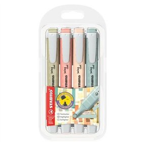 Fluorescent Marker Set Stabilo SWING COOL NATURECOLORS Multicolour 4 Pieces (5 Units)