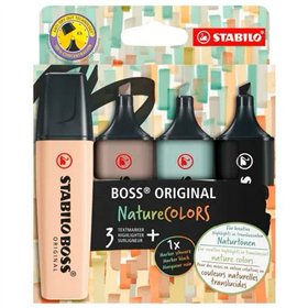 Fluorescent Marker Set Stabilo BOSS ORIGINAL NATURECOLORS Multicolour 4 Pieces (5 Units)