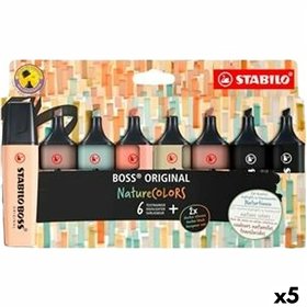 Fluorescent Marker Set Stabilo BOSS ORIGINAL NATURECOLORS Multicolour 8 Pieces (5 Units)