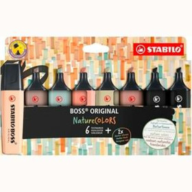 Fluorescent Marker Set Stabilo BOSS ORIGINAL NATURECOLORS Multicolour 8 Pieces (5 Units)