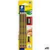 Pencil Set Staedtler Hexagonal HB Pencil Sharpener Eraser (10 Units)