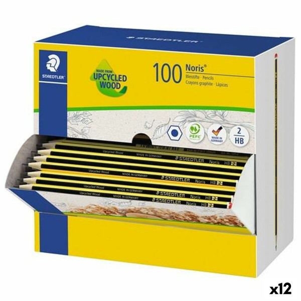 Pencil Set Staedtler NORIS 120-2 HB Hexagonal HB 100 Pieces (12 Units)