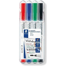 Set of Felt Tip Pens Staedtler LUMOCOLOR 4 Pieces (10 Units)