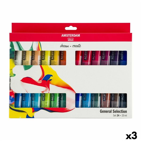 Acrylic Paint Set Talens Multicolour 20 ml 24 Pieces (3 Units)