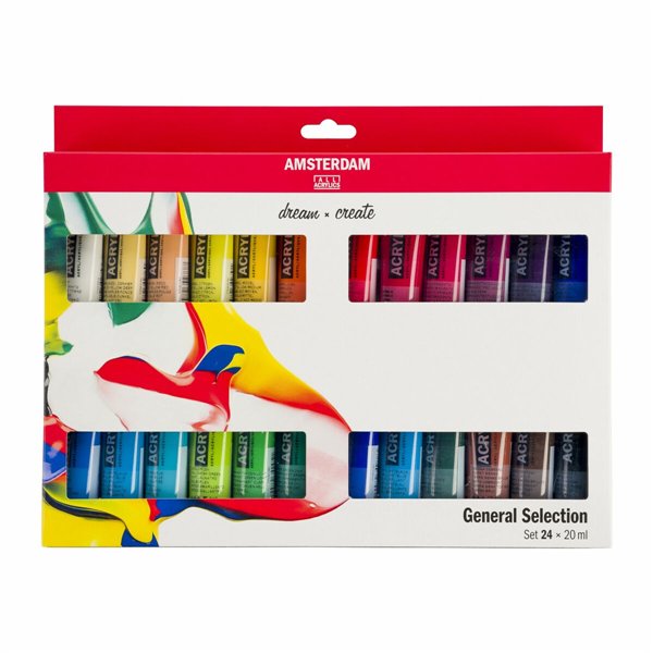 Acrylic Paint Set Talens Multicolour 20 ml 24 Pieces (3 Units)