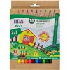 Colouring pencils Titan Arts Multicolour 10 Pieces