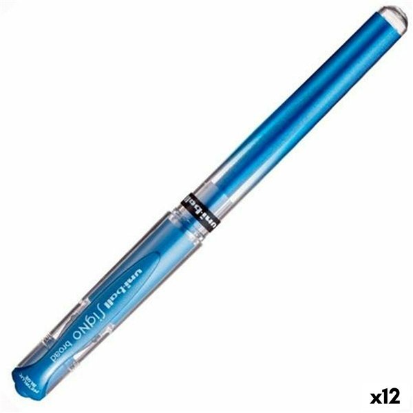 Gel pen Uni-Ball SIGNO BROAD Blue 1,0 mm (12 Units)