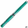 Gel pen Uni-Ball SIGNO BROAD Green 0,6 mm 1,0 mm (12 Units)
