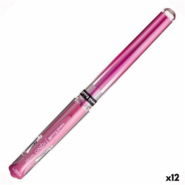 Gel pen Uni-Ball SIGNO BROAD Pink 0,6 mm 1,0 mm (12 Units)