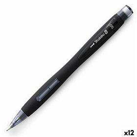 Pencil Lead Holder Uni-Ball SHALAKU S Black 0,5 mm (12 Units)