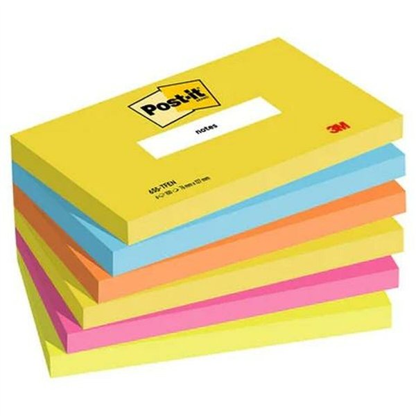 Sticky Notes Post-it Multicolour 76 x 127 mm 6 Pieces (12 Units)