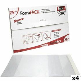 Adhesive Book Cover Fixo Transparent 30 x 53 cm (4 Units)