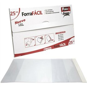 Adhesive Book Cover Fixo Transparent 30 x 53 cm (4 Units)
