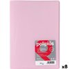 Organiser Folder Grafoplas POLIPLÁS Pink A4 (8 Units)