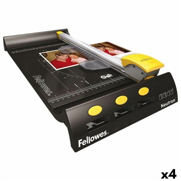 Rotary Trimmer Fellowes NEUTRON Black Silver A4 (4 Units)