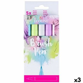 Set of Felt Tip Pens Talens Ecoline Multicolour 5 Pieces (3 Units)