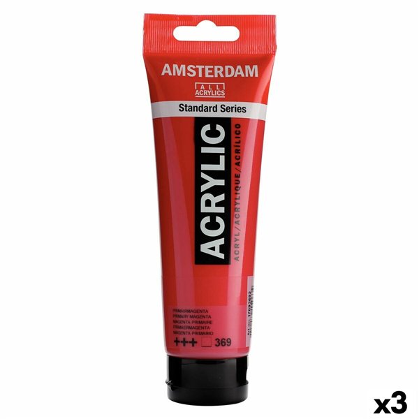 Acrylic paint Talens Amsterdam Magenta 120 ml (3 Units)