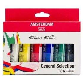 Acrylic Paint Set Talens Amsterdam Dream General Selection Multicolour 20 ml 6 Pieces (3 Units)