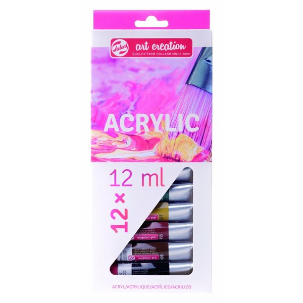 Acrylic Paint Set Talens Multicolour 12 ml 12 Pieces