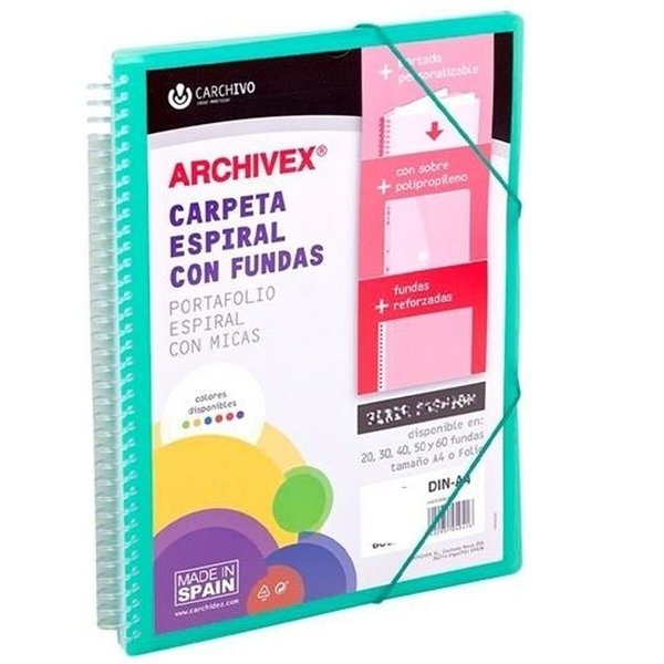 Organiser Folder Carchivo ARCHIVEX STAR Green A4