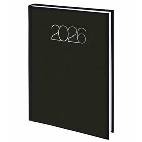 Appointment book Deusto PREMIUM Black A5 14,5 x 20,5 cm 2026