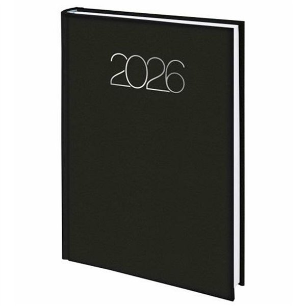 Appointment book Deusto PREMIUM Black A5 14,5 x 20,5 cm 2026