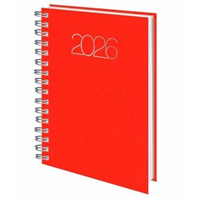 Appointment book Deusto PREMIUM Red A5 2026