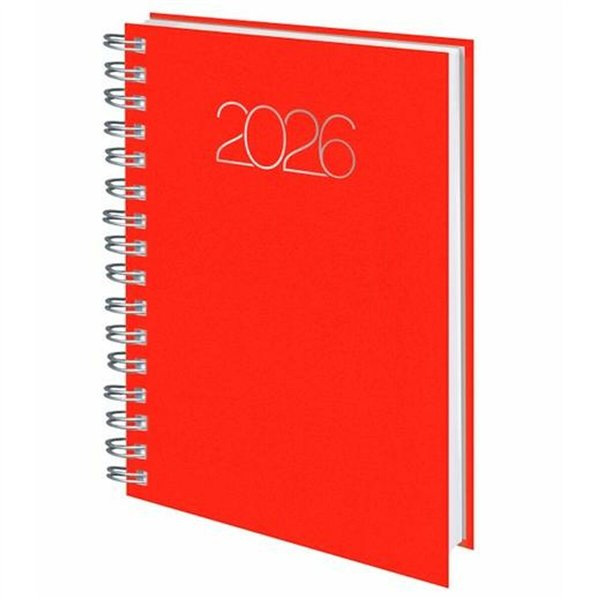 Appointment book Deusto PREMIUM Red A5 2026