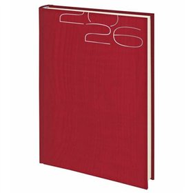Appointment book Deusto Cervino Burgundy A5 14,5 x 20,5 cm 2026
