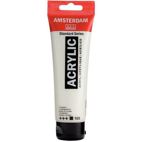 Acrylic paint Talens Amsterdam White 120 ml (3 Units)