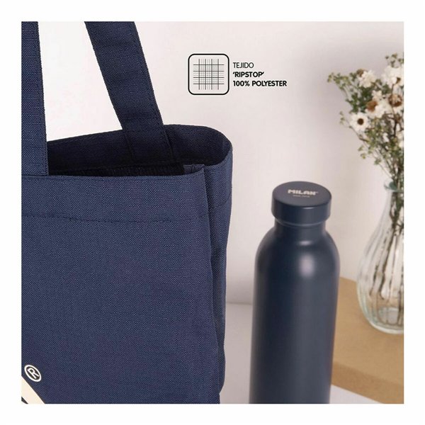 Fabric bag Milan 1918 Navy Blue 41 x 38 x 0,5 cm