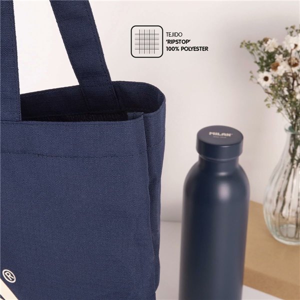 Fabric bag Milan 1918 Navy Blue 41 x 38 x 0,5 cm
