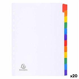 Seperators Exacompta White A4 (20 Units)