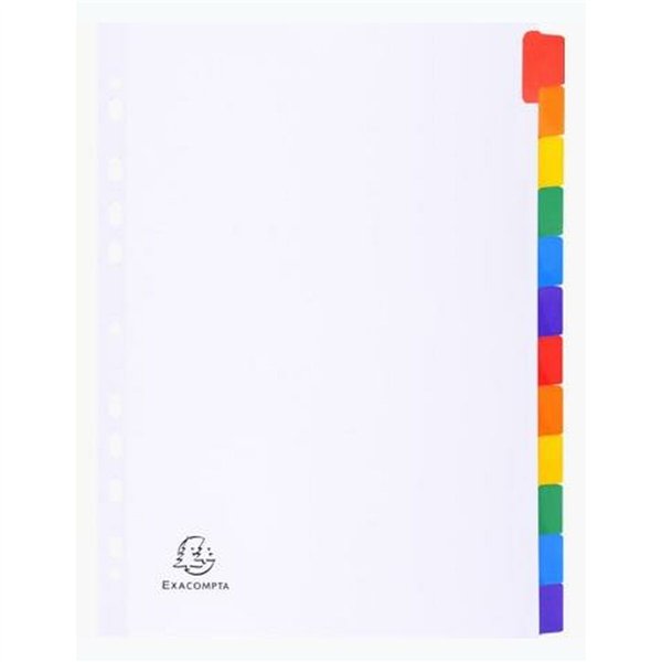 Seperators Exacompta White A4 (20 Units)