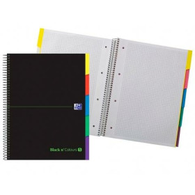 Book of Rings Oxford EUROPEANBOOK 5 &YOU Black A4 100 Sheets (5 Units)
