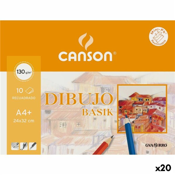 Drawing Pad Canson 10 Sheets A4 (20 Units)