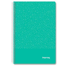 Notebook Imprex Green Din A4 80 Sheets (4 Units)