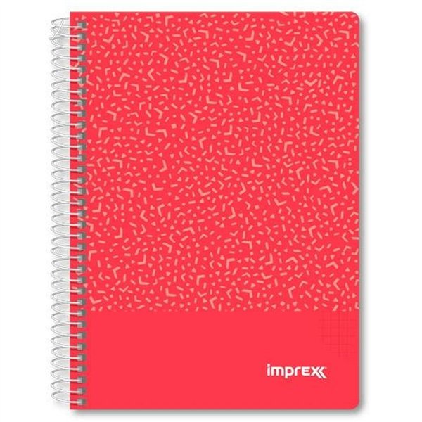 Notebook Imprex Red A5 80 Sheets (4 Units)