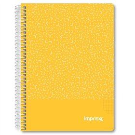 Notebook Imprex Yellow A5 80 Sheets (4 Units)