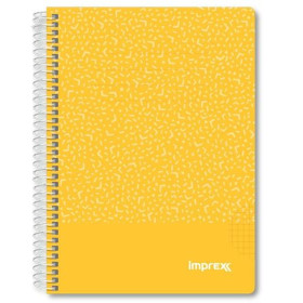 Notebook Imprex Yellow A5 80 Sheets (4 Units)