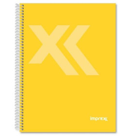 Notebook Imprex Yellow Din A4 80 Sheets (4 Units)