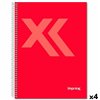 Notebook Imprex Red A5 80 Sheets (4 Units)