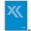 Notebook Imprex Blue A5 80 Sheets (4 Units)