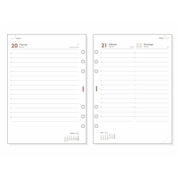 Diary Finocam Black 15,5 x 21,5 cm