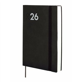 Diary Finocam Black A5 14 x 20,4 cm