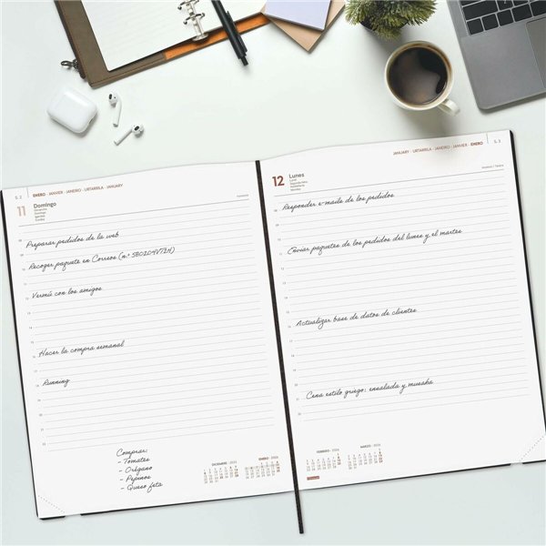 Diary Finocam Blue 21 x 27 cm