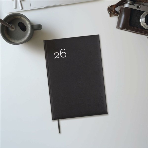 Diary Finocam Black 16,5 x 24 cm