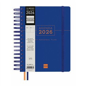 Diary Finocam TEMPUS Blue Quarto 15,5 x 21,7 cm 2026