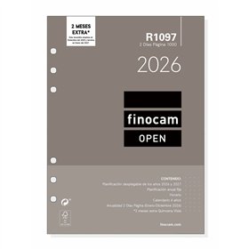 Diary Refill Finocam OPEN R1097 2026 15,5 x 21,5 cm